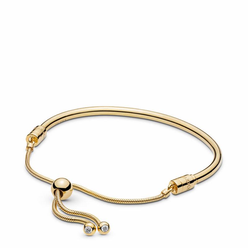 Pandora Shine™ Sliding Bangle Bracelet NZ, 18ct Gold Plated (648350-KHF)